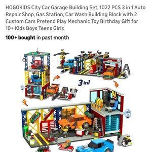 City Car Garage Building Set - Multicolor